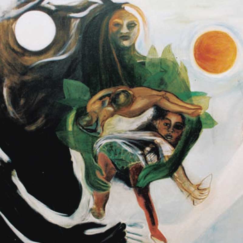 zwanger schilderij door Judith de Boer