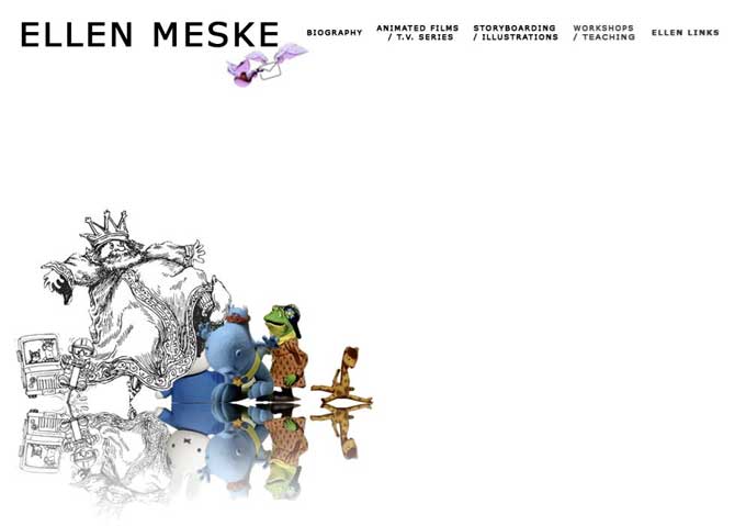 Ellen Meske animator sotryboard artist webdeisng door Judith de Boer