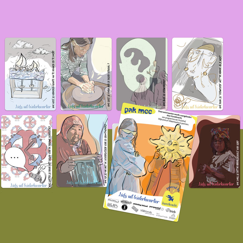 ansichten en posterserie Liefs uit Waterkwartier door Judith de Boer